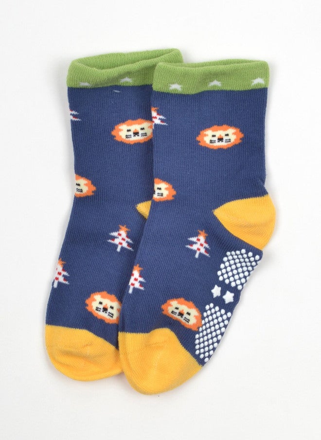 FOOTPRINTS FOOTPRINT 6 Pairs Infant Kids Unisex Multi-Colored Ankle-Length Assorted Antiskid Cotton Socks - Image 3